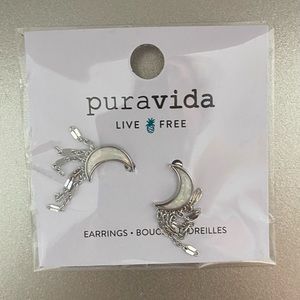 Pura vida dangle moon earrings.